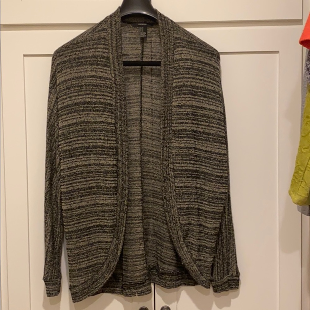 Open front long sweater